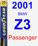 Passenger Wiper Blade for 2001 BMW Z3 - Premium