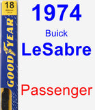 Passenger Wiper Blade for 1974 Buick LeSabre - Premium