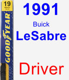 Driver Wiper Blade for 1991 Buick LeSabre - Premium