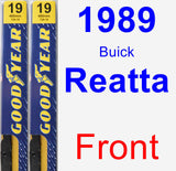 Front Wiper Blade Pack for 1989 Buick Reatta - Premium