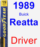 Driver Wiper Blade for 1989 Buick Reatta - Premium