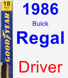 Driver Wiper Blade for 1986 Buick Regal - Premium