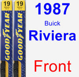 Front Wiper Blade Pack for 1987 Buick Riviera - Premium