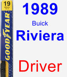 Driver Wiper Blade for 1989 Buick Riviera - Premium