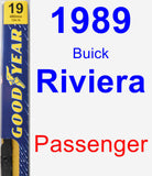 Passenger Wiper Blade for 1989 Buick Riviera - Premium