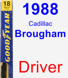 Driver Wiper Blade for 1988 Cadillac Brougham - Premium