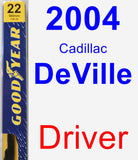 Driver Wiper Blade for 2004 Cadillac DeVille - Premium