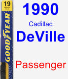 Passenger Wiper Blade for 1990 Cadillac DeVille - Premium