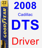 Driver Wiper Blade for 2008 Cadillac DTS - Premium