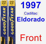 Front Wiper Blade Pack for 1997 Cadillac Eldorado - Premium