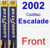 Front Wiper Blade Pack for 2002 Cadillac Escalade - Premium