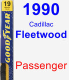 Passenger Wiper Blade for 1990 Cadillac Fleetwood - Premium