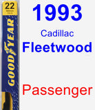 Passenger Wiper Blade for 1993 Cadillac Fleetwood - Premium