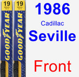 Front Wiper Blade Pack for 1986 Cadillac Seville - Premium