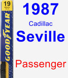 Passenger Wiper Blade for 1987 Cadillac Seville - Premium