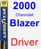 Driver Wiper Blade for 2000 Chevrolet Blazer - Premium