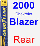 Rear Wiper Blade for 2000 Chevrolet Blazer - Premium