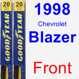 Front Wiper Blade Pack for 1998 Chevrolet Blazer - Premium