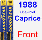 Front Wiper Blade Pack for 1988 Chevrolet Caprice - Premium