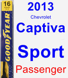 Passenger Wiper Blade for 2013 Chevrolet Captiva Sport - Premium