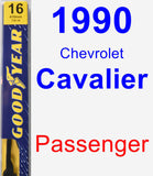 Passenger Wiper Blade for 1990 Chevrolet Cavalier - Premium