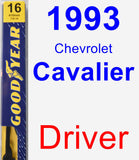 Driver Wiper Blade for 1993 Chevrolet Cavalier - Premium