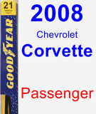 Passenger Wiper Blade for 2008 Chevrolet Corvette - Premium