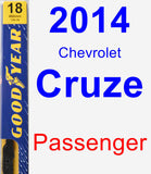 Passenger Wiper Blade for 2014 Chevrolet Cruze - Premium