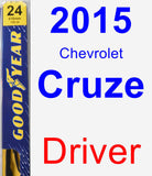 Driver Wiper Blade for 2015 Chevrolet Cruze - Premium