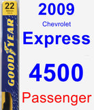 Passenger Wiper Blade for 2009 Chevrolet Express 4500 - Premium