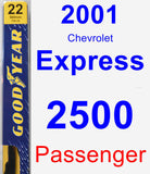 Passenger Wiper Blade for 2001 Chevrolet Express 2500 - Premium