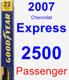 Passenger Wiper Blade for 2007 Chevrolet Express 2500 - Premium