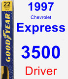 Driver Wiper Blade for 1997 Chevrolet Express 3500 - Premium