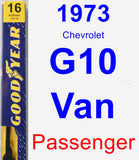 Passenger Wiper Blade for 1973 Chevrolet G10 Van - Premium