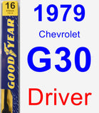 Driver Wiper Blade for 1979 Chevrolet G30 - Premium