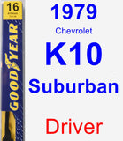 Driver Wiper Blade for 1979 Chevrolet K10 Suburban - Premium