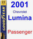 Passenger Wiper Blade for 2001 Chevrolet Lumina - Premium