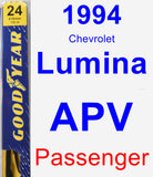 Passenger Wiper Blade for 1994 Chevrolet Lumina APV - Premium