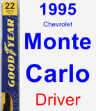 Driver Wiper Blade for 1995 Chevrolet Monte Carlo - Premium