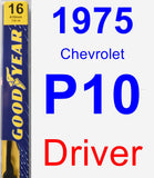 Driver Wiper Blade for 1975 Chevrolet P10 - Premium