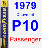 Passenger Wiper Blade for 1979 Chevrolet P10 - Premium