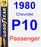 Passenger Wiper Blade for 1980 Chevrolet P10 - Premium