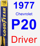 Driver Wiper Blade for 1977 Chevrolet P20 - Premium