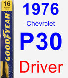 Driver Wiper Blade for 1976 Chevrolet P30 - Premium