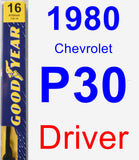 Driver Wiper Blade for 1980 Chevrolet P30 - Premium