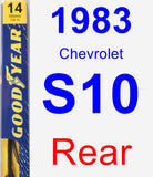 Rear Wiper Blade for 1983 Chevrolet S10 - Premium