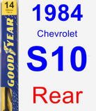 Rear Wiper Blade for 1984 Chevrolet S10 - Premium