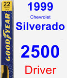 Driver Wiper Blade for 1999 Chevrolet Silverado 2500 - Premium