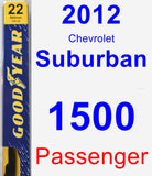 Passenger Wiper Blade for 2012 Chevrolet Suburban 1500 - Premium