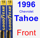 Front Wiper Blade Pack for 1996 Chevrolet Tahoe - Premium